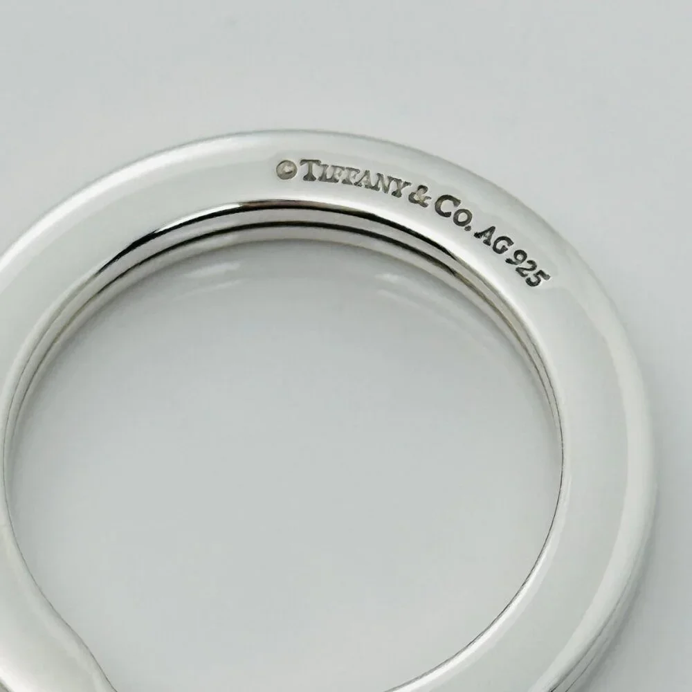 Tiffany & Co Heavy Thick Key Ring in Sterling Silver Keyring